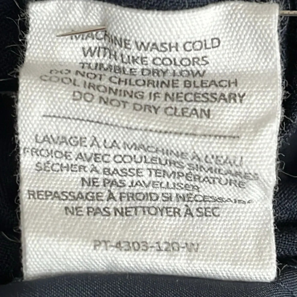 Oak + Fort Elastic Waist Pull On Windowpane Plaid Cuffed Pants - Size XS - Picture 7 of 7